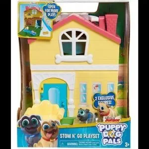 Disney Toys New Disney Junior Puppy Dog Palsstow N Go Playset2